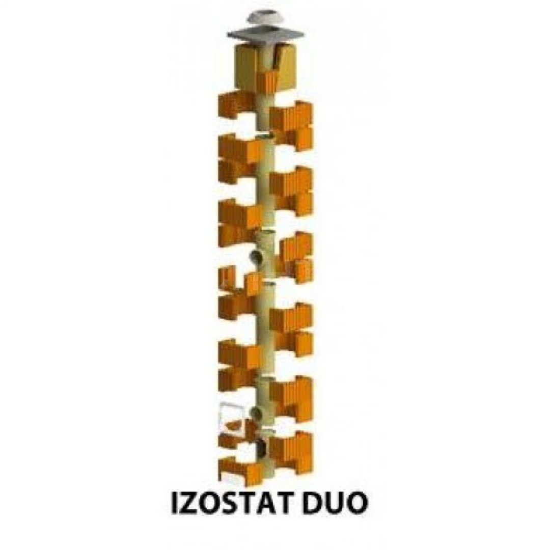 Дымоходный комплект IZOSTAT DUO 200/8,5/90 градусов